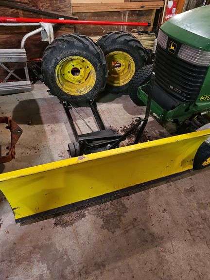 John Deere 46" Plow & 2 Garden Tread Tires