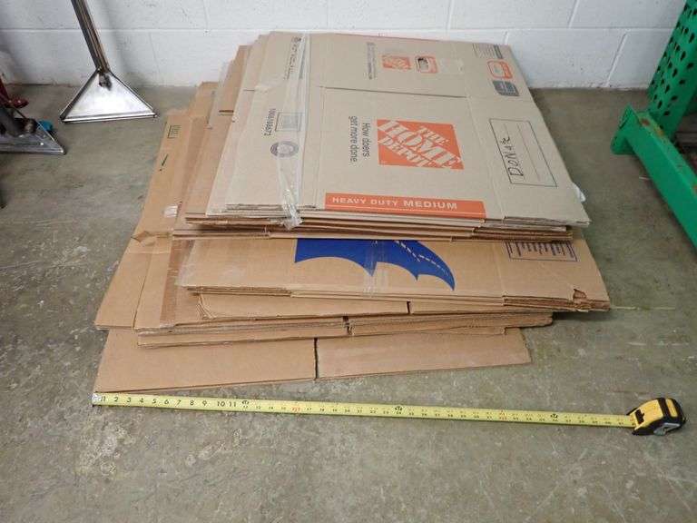 STACK OF MOVING BOXES