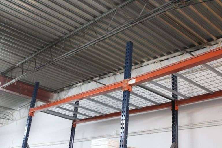Steel Pallet Racking System With Wire Decking - Auction Ohio