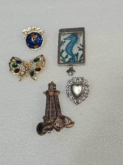 Lot De 5 Broches De Cyclisme Vintage - Modèle REF01857J - Occasion