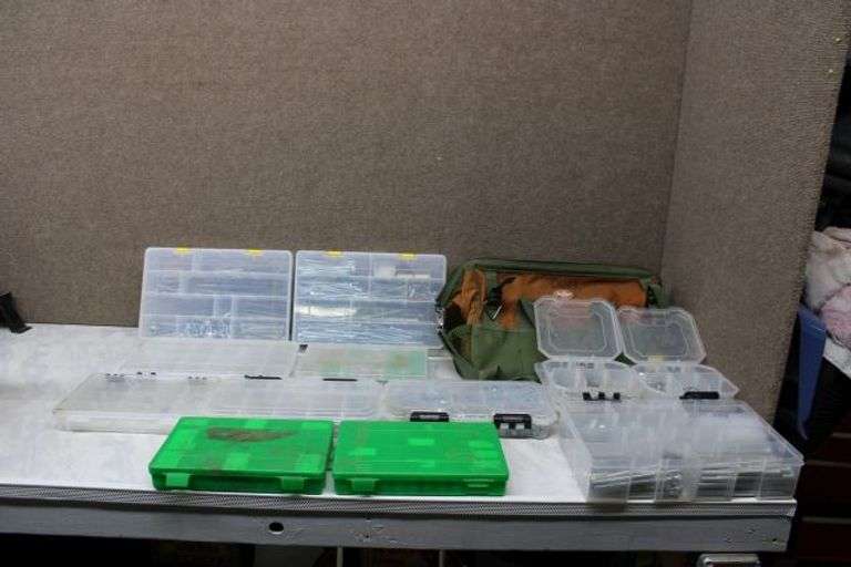 Assorted Fasteners in Plano and Bucket Boss Cases with Storage Bag ...
