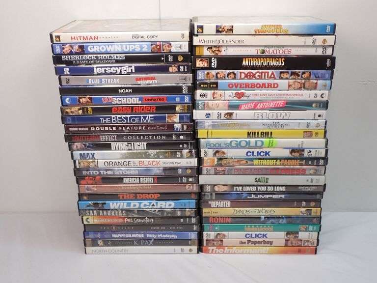 Lot of (50) DVD movies. See pictures for titles