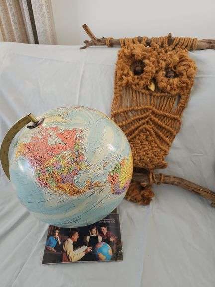 Globe & Woven Owl