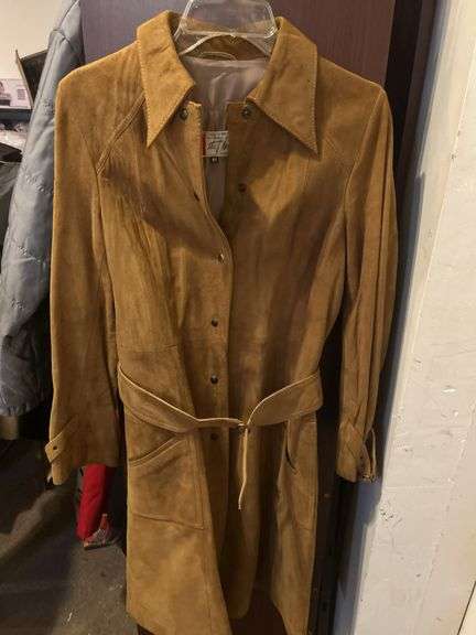 Ladies' Belted Suede Coat Size 8