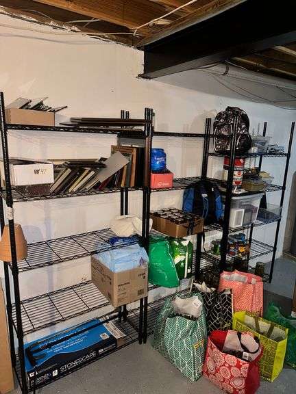 3 Metal Storage Racks No Contents - Auction Ohio