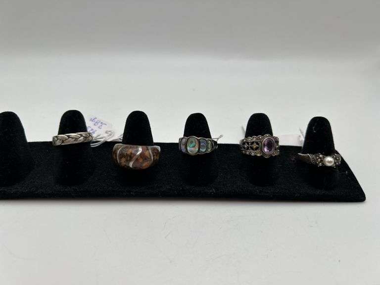 Chunky Baltic Mixed Amber and 925 Sterling Silver Ring, Vacation Jewelry