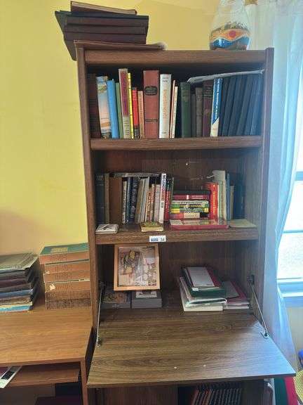 Lot of Books, Desk & Cabinet