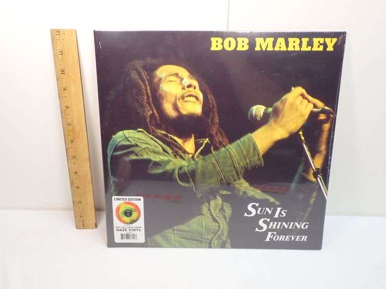 Sealed 2021 Bob Marley LP Record Sun is Shining Forever Limited Edition Haze Vinyl red/yellow/green