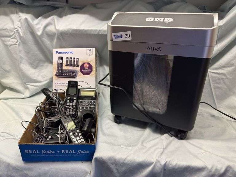 Shredder & Multiple Cordless Phones