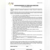Thumbnail image of Acknowledgment of Terms and Conditions 