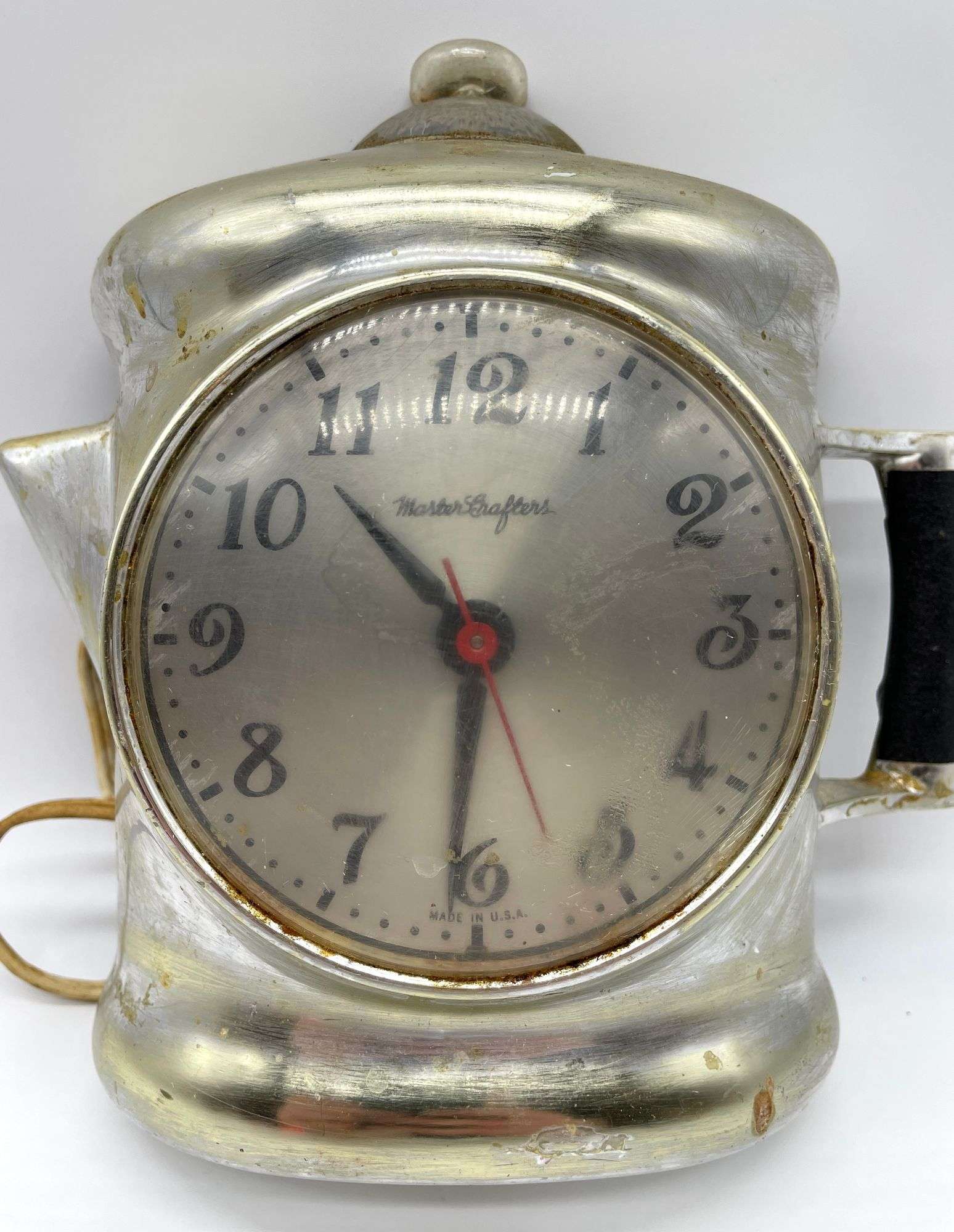 Vintage Master Crafters Coffee Percolator Wall Clock - Auction Ohio