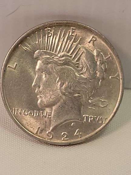 1924 Peace Silver Dollar - AU
