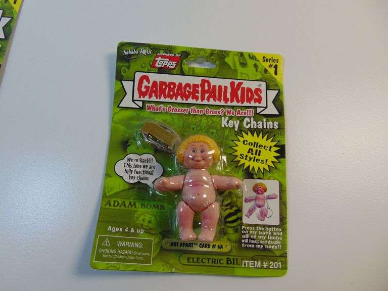 New 2001 Sababa Toys Topps GARBAGE PAIL KIDS Art Apart Key Chain