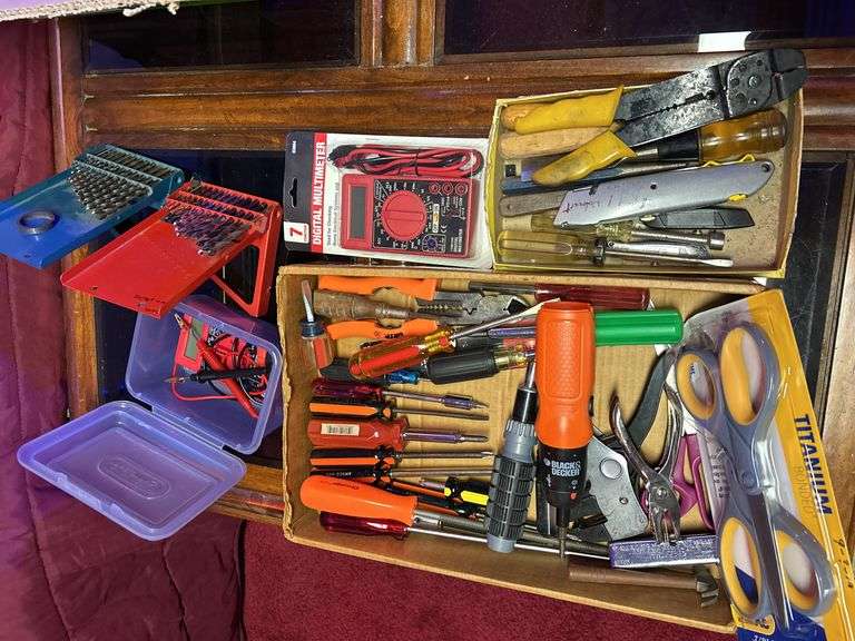 Misc. Screw Drivers, Meters, Drill Bits, etc.