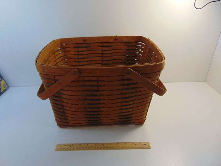 Very Large 1990 Longaberger Basket With Handles