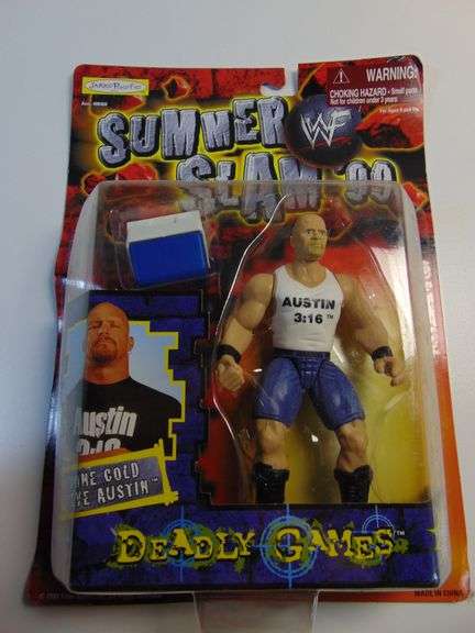 New 1999 Jakks Pacific Deadly Games Stone Cold Steve AustinAction Figure