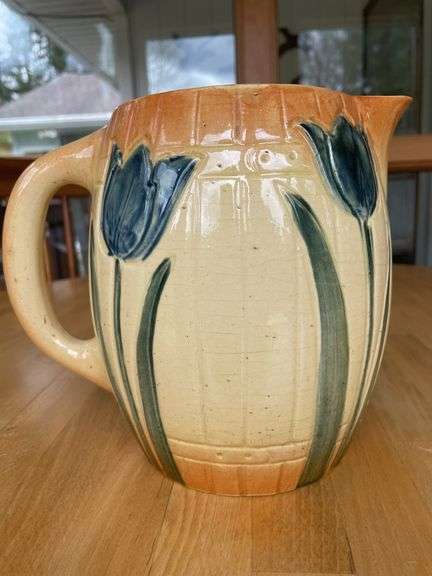 Roseville Tulip Pitcher – 7.5" –