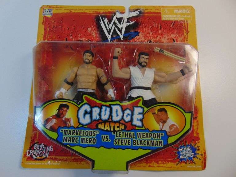 New 1998 Jakks Pacific Grudge Match Wrestling Action figures