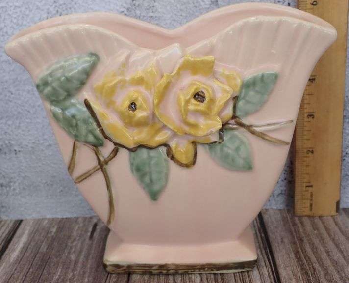 McCoy Pottery Wild Rose Vase