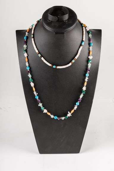 Pair of Turquoise and Stone Necklaces