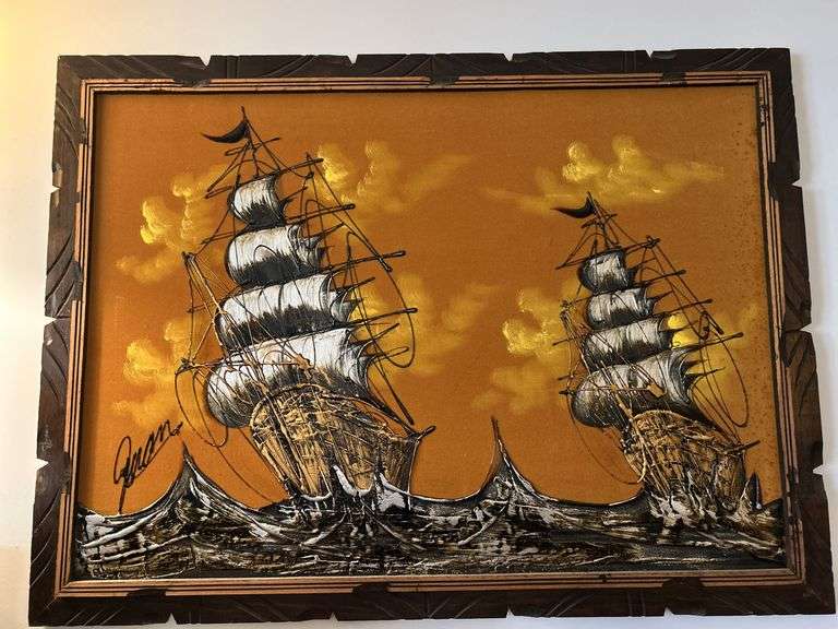 Vintage Black Velvet Art