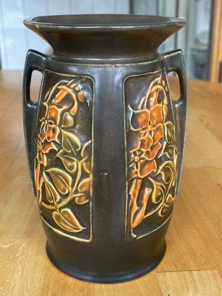 Roseville Rosecraft Panel Vase – 6.25"