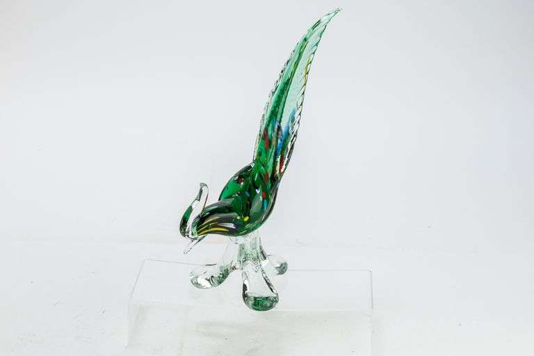 Beautiful Murano Art Glass Bird