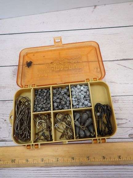 Boîte à Pêche Vintage PLANO 3213 Mini-Magnum Pocket Pak - Or, 13 Compartiments - USA