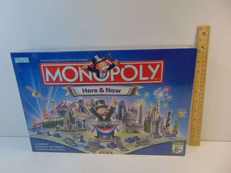 New Parker Brothers Monopoly Here & Now Edition