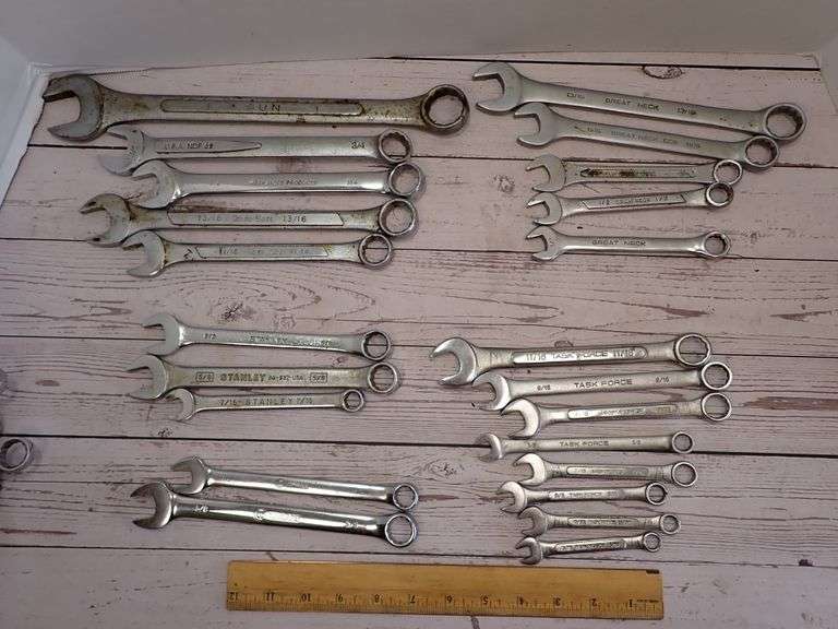 Collection of Vtg Namebrand Wrenches - SAE
