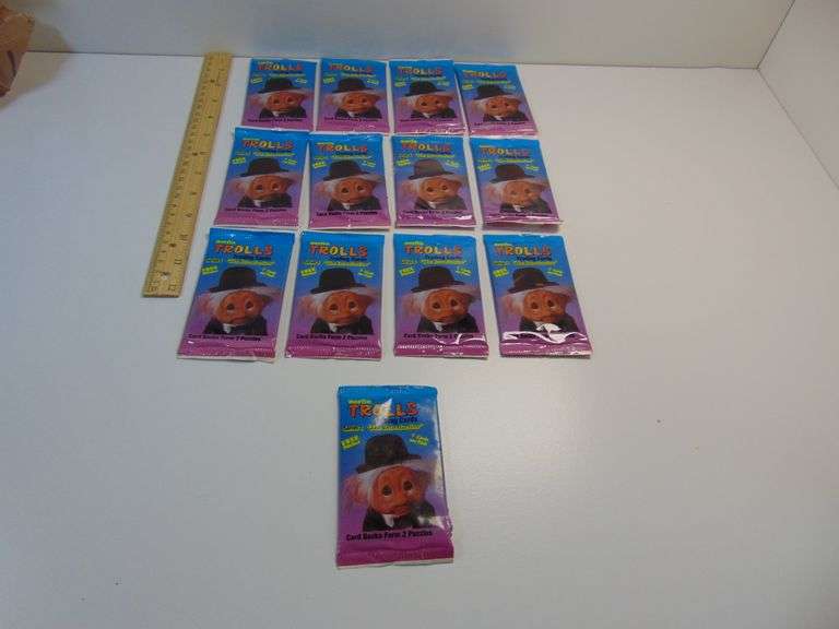 Lot of (13) New Un-openned Packs of Norfin Trolls Trading Cards Series 1