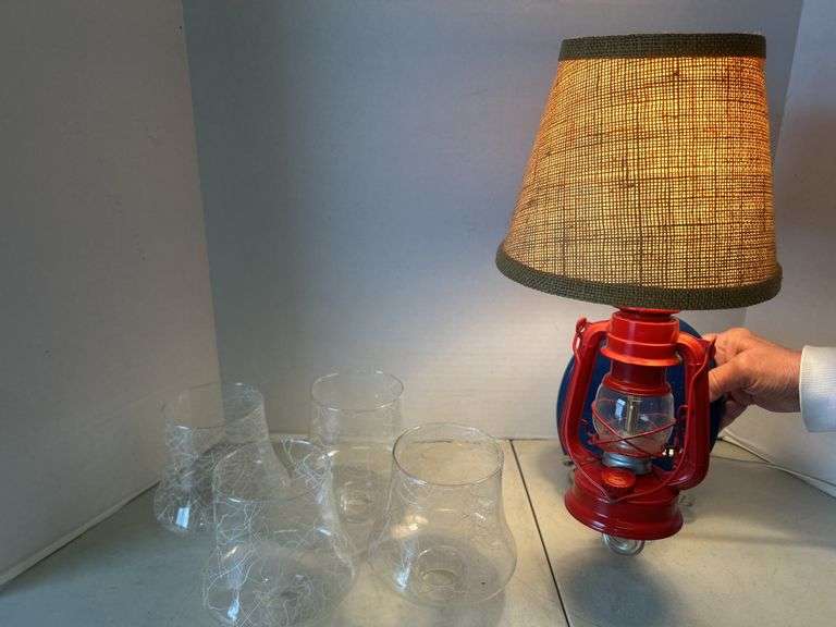 Wall Lamp & MCM Glass Shades