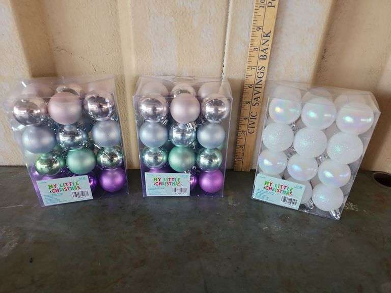3 Packs Of 24 My Little Christmas Ornaments