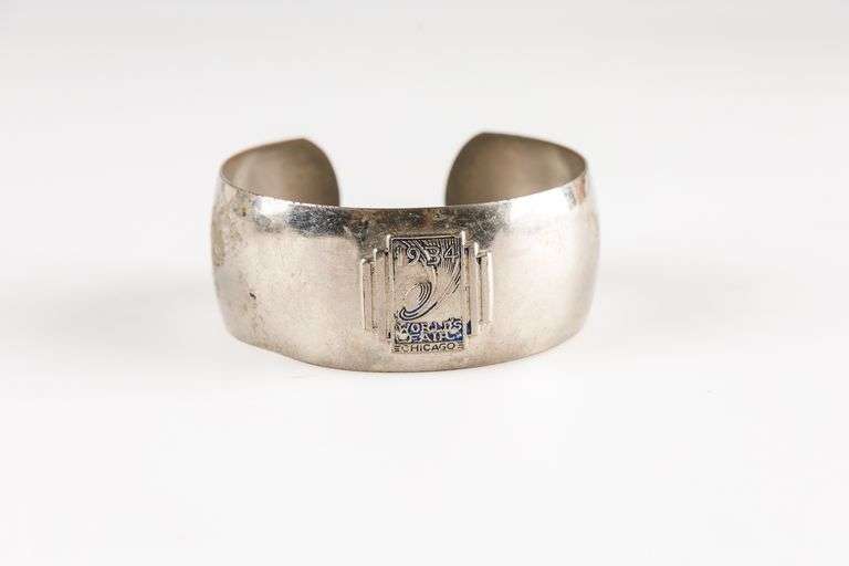 1934 World's Fair Chicago Bangle Bracelet