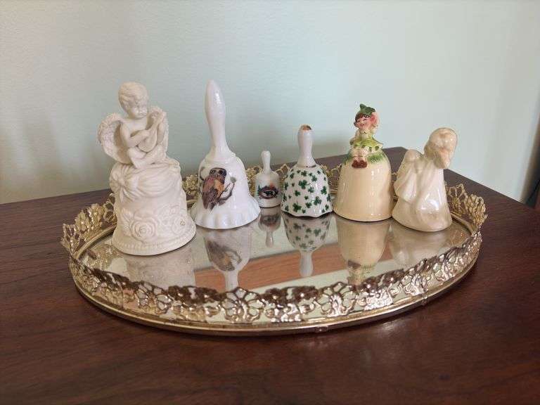 Bell Collection Bell Collection Including Four Leaf Clover Porcelain Bell - Auction Ohio
