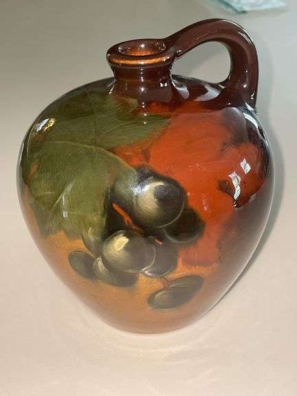 Weller Louwelsa Grape Vase – 6" – Signed “F.”