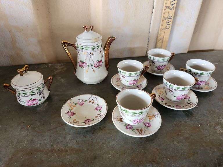 Tea Set Has Damage, Cracks & Chips