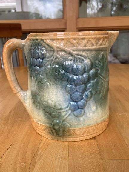 Roseville Blue Grapes Pitcher – 6"