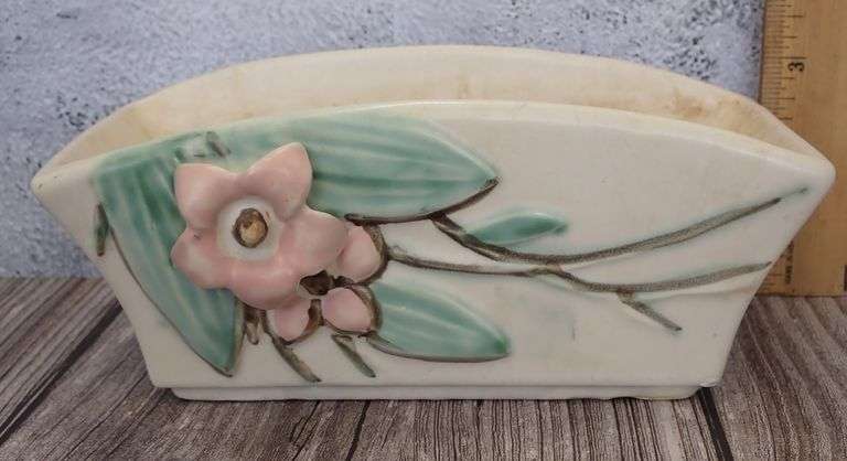 McCoy Pottery Blossom Time 8" Stoneware Planter