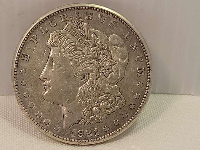 1921-S Morgan Silver Dollar-VF