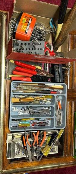 Hammers, Drill Bits, Wrenches, Pliers etc.
