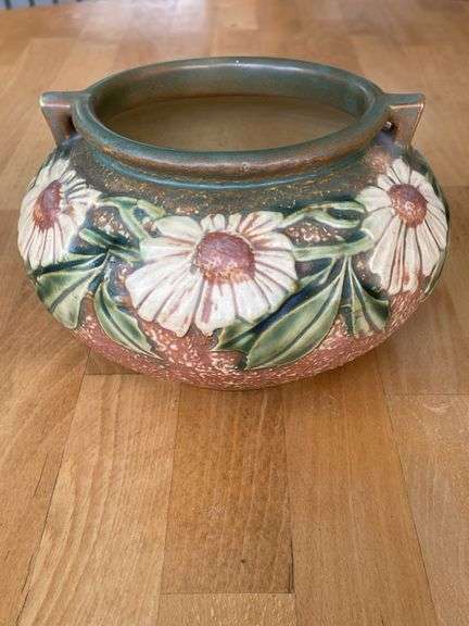 Roseville Dahlrose Jardiniere – #417 – 6"