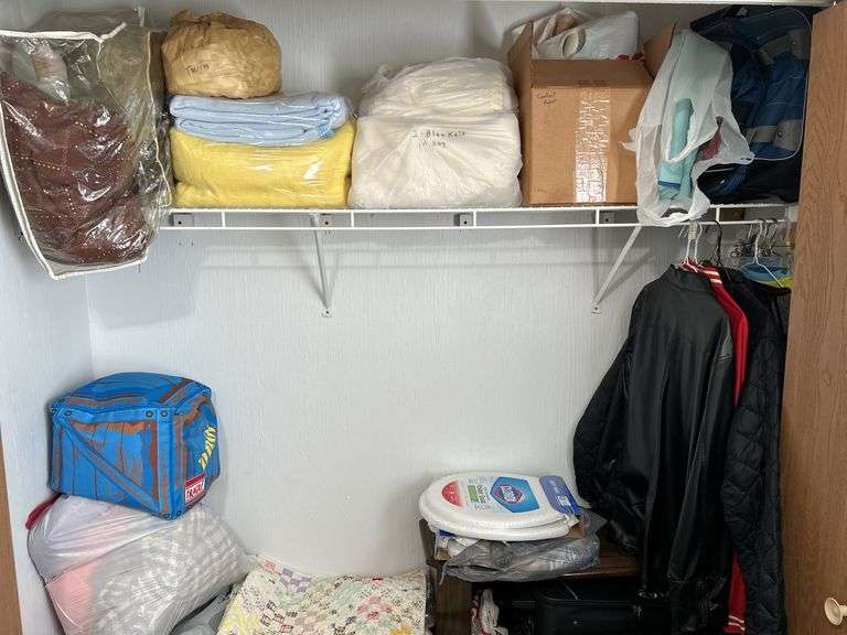 Lot of Linens, Quilt & Coats