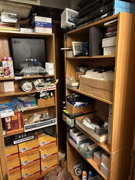 Contents of Shelf (shelf excluded) Surveillance Cameras, Computer Keyboards, flashlights, etc.