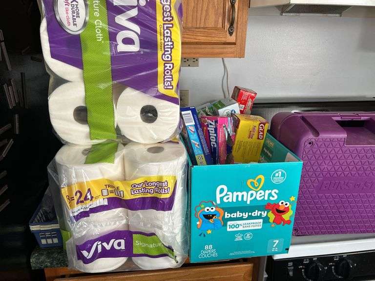 Paper Towels, Ziploc Baggies, Utensils, Step Stool