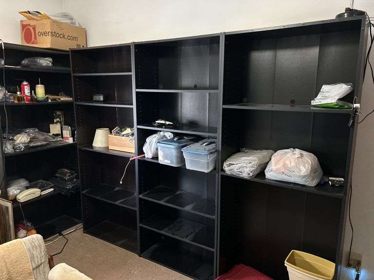 4 Wall Shelves & Contents