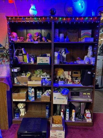 Contents of Shelf (shelf exc) Sony and sharp audio equip, light bulbs, etc