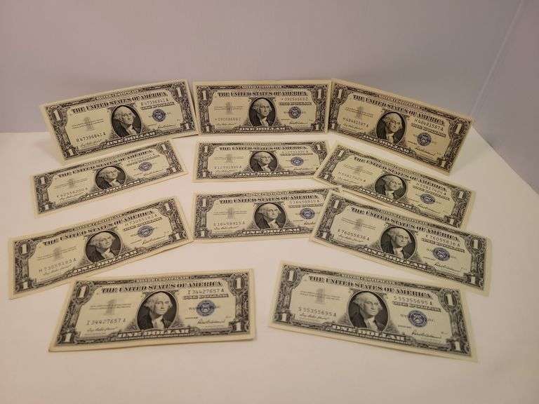 1957 $1 Silver Certificate Lot - (11)
