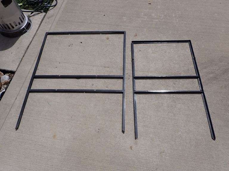TWO LARGE COMMERCIAL METAL YARD SIGNS - READY FOR YOUR ADVERTISEMENT