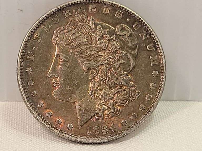 1884 Morgan Silver Dollar-XF